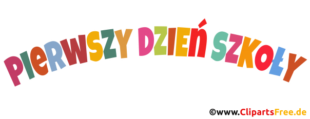 Überschrift der erste Tag in der Schule auf Polnisch zum Drucken