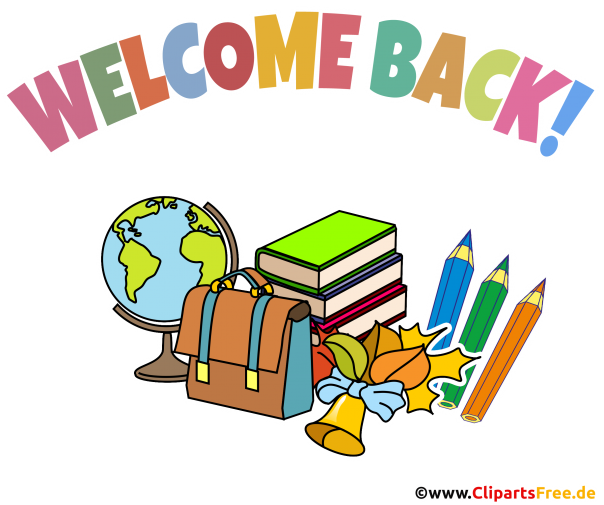 Herzlich Willkommen in der Schule Clipart, Plakat, Illustration