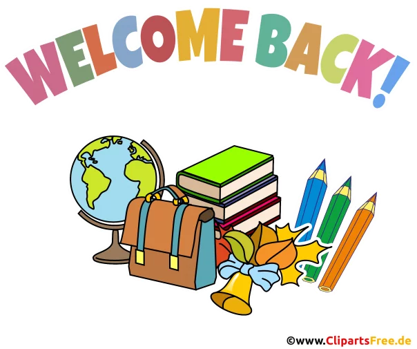 Herzlich Willkommen in der Schule Clipart, Plakat, Illustration