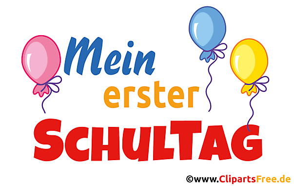 Mein erster Schultag Clipart PNG transparent