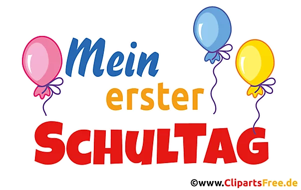 Mein erster Schultag Clipart PNG transparent