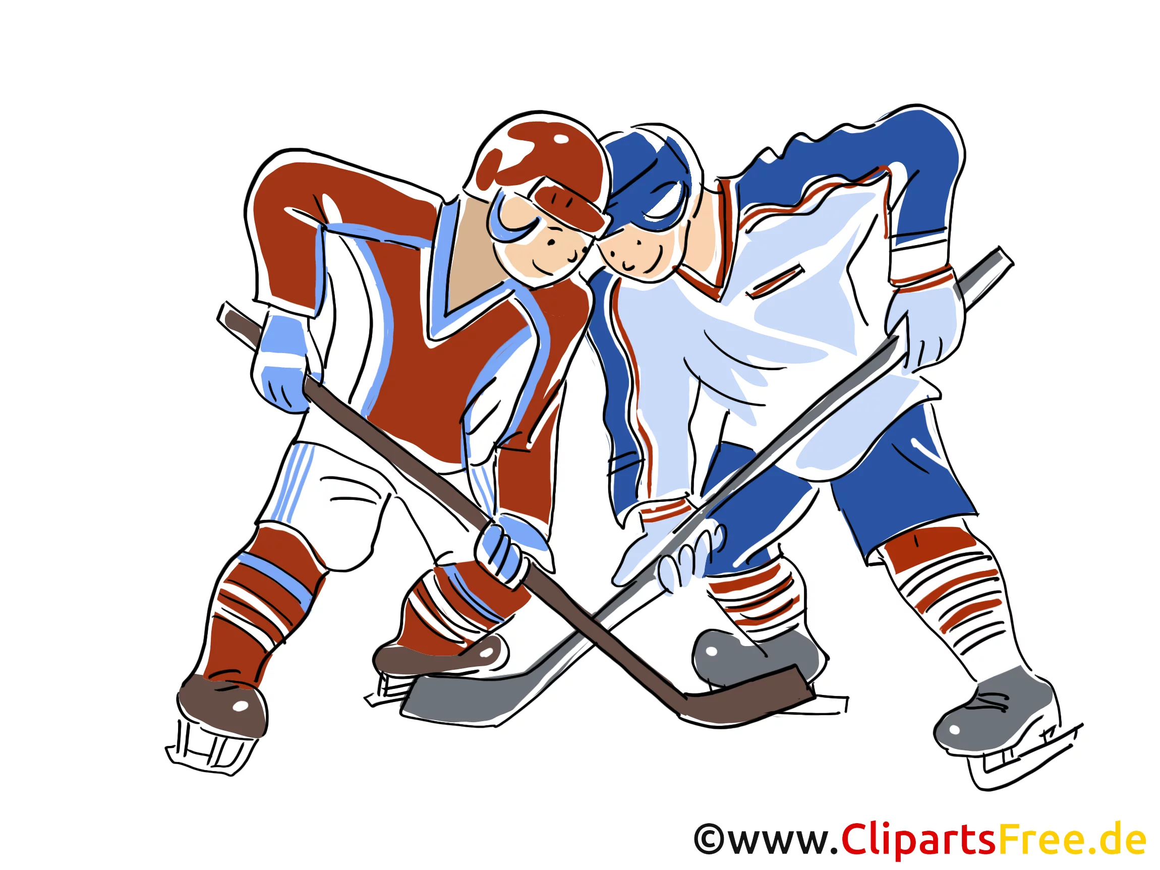 Eishockey WM Clipart, Bild, Comic, Cartoon, Illustration kostenlos