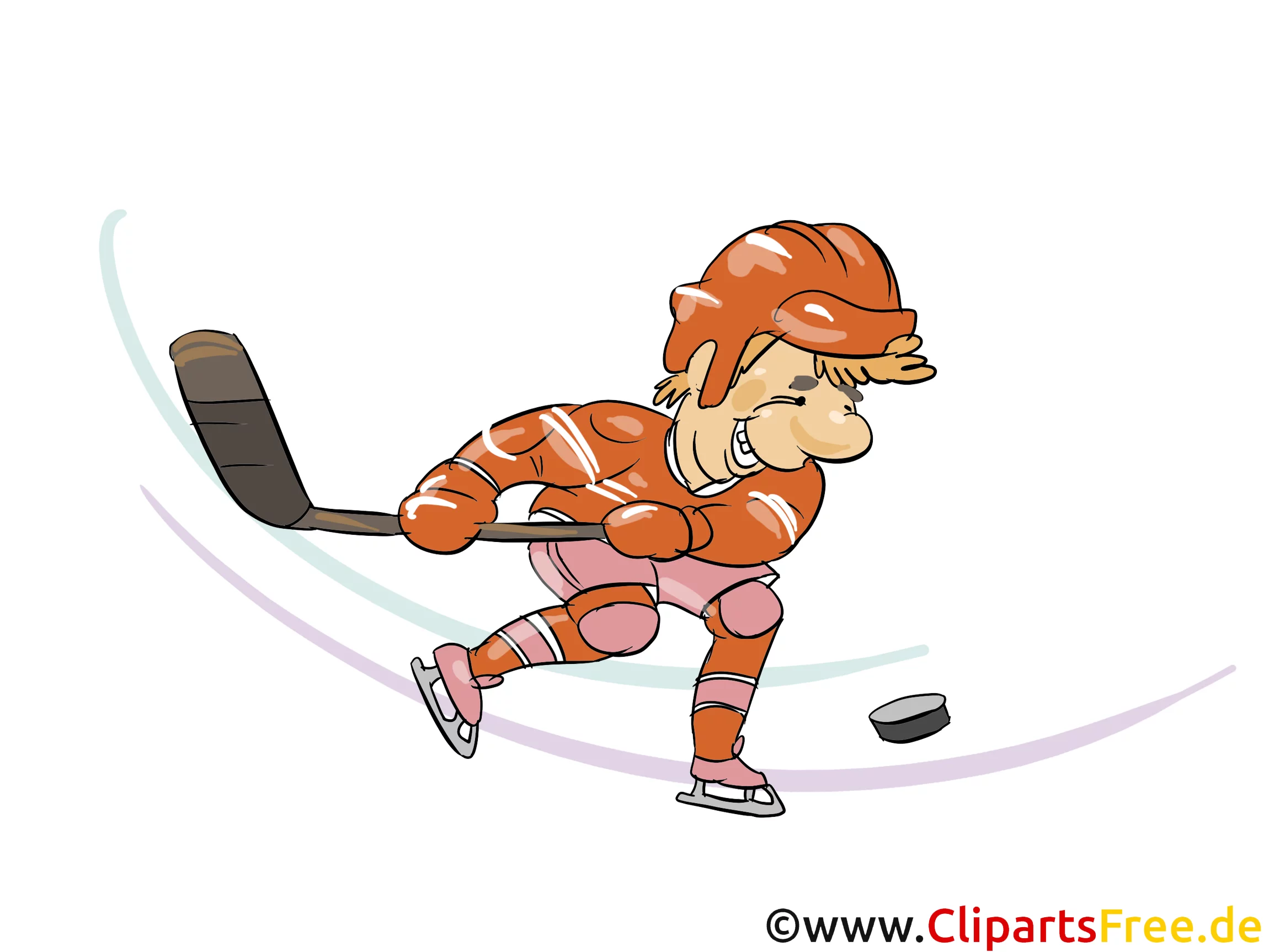 Eishockey Wurf ins Tor Clipart, Bild, Grfaik, Cartoon