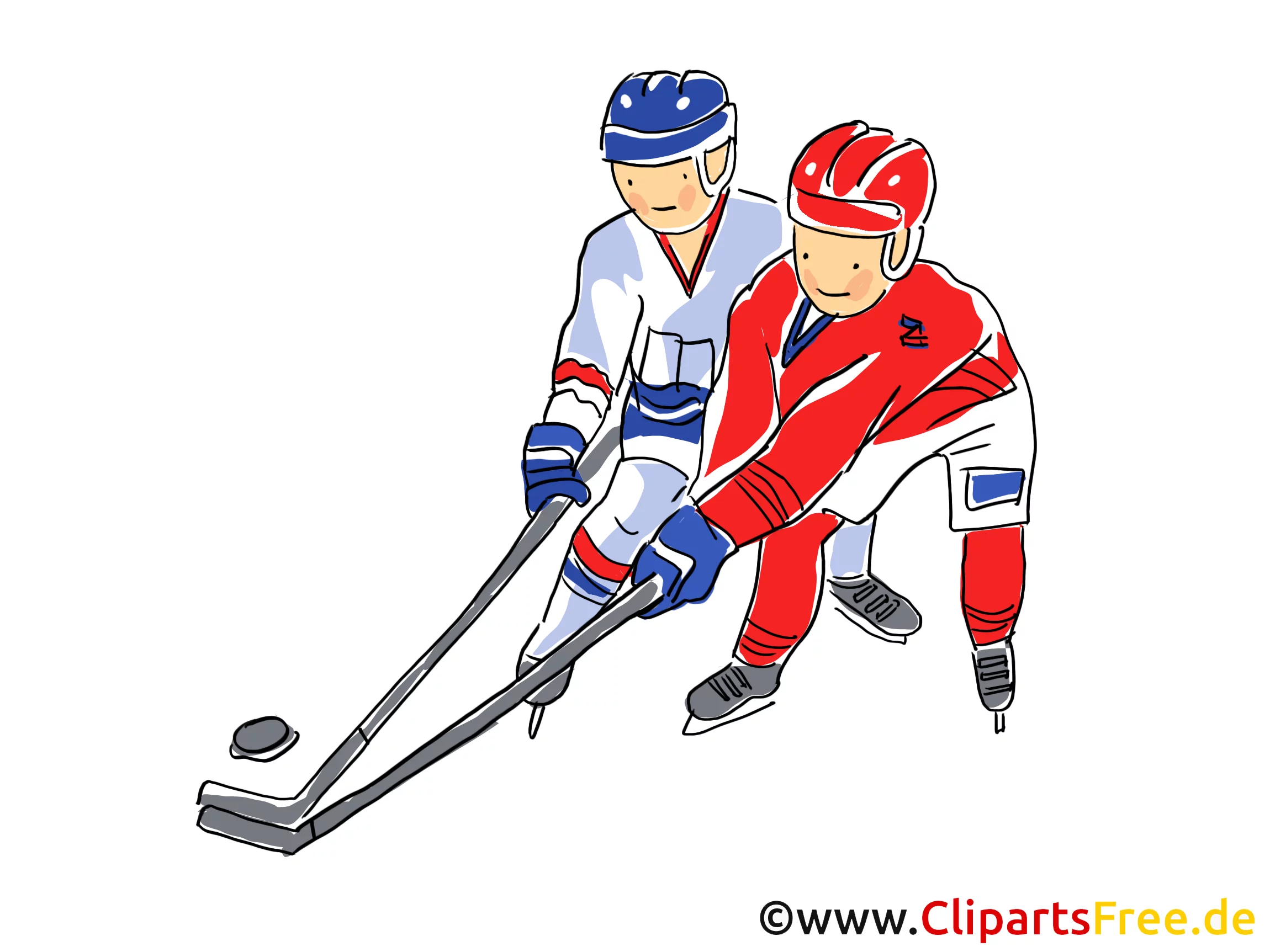 Ice hockey world championship illustration, clip art, image, comic, cartoon free