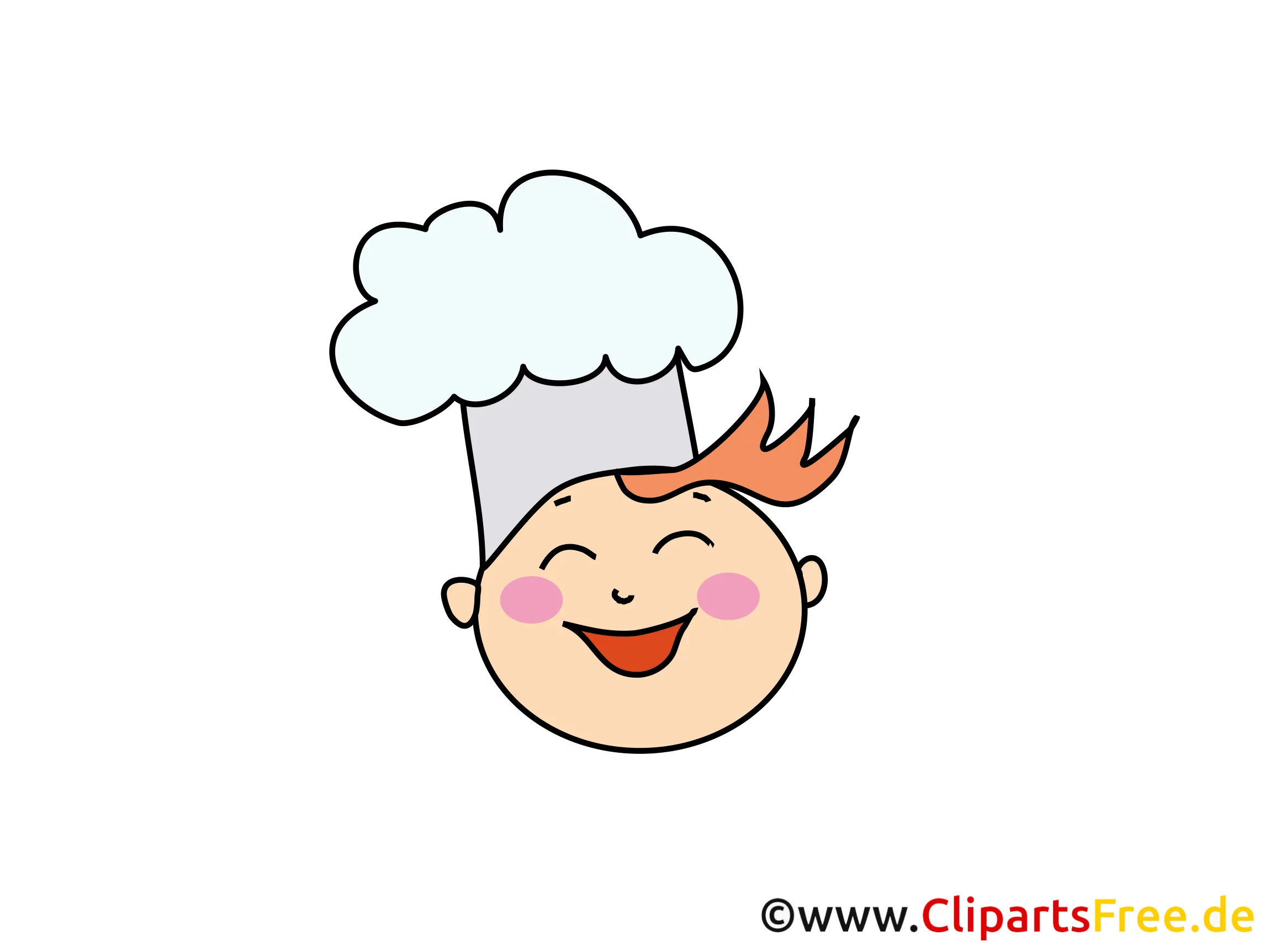 Lustiger Koch Clipart, Bild, Cartoon, Comic, Illustration gratis