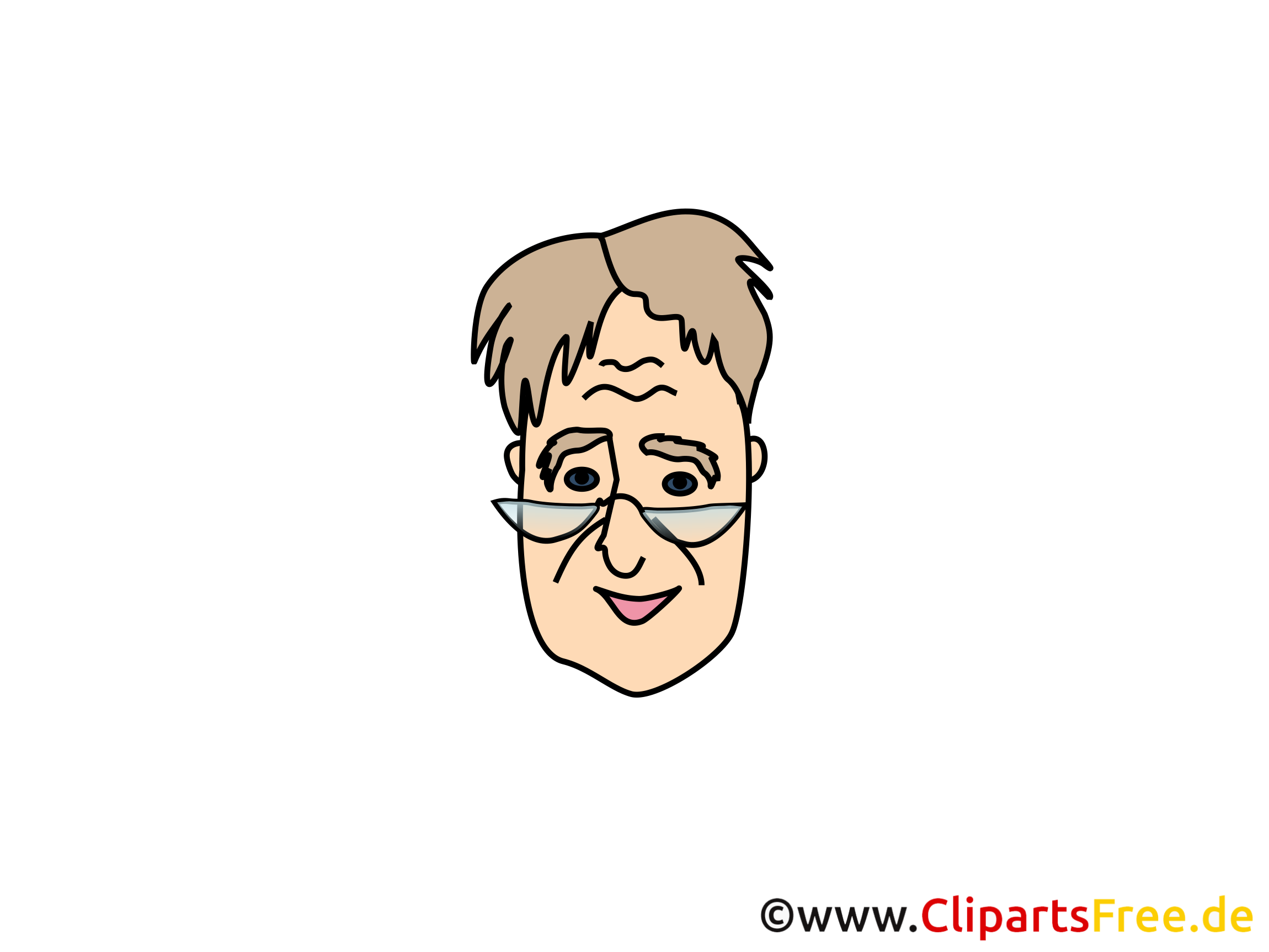 Mensch mit Lesebrille Clipart, Bild, Cartoon, Comic, Illustration gratis Mensch mit Lesebrille Clipart, Bild, Cartoon, Comic, Illustration gratis