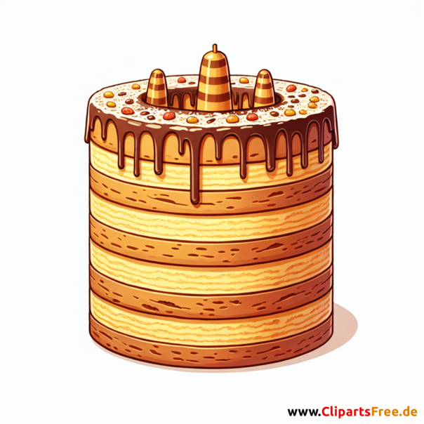 Baumkuchen Clipart - Bilder zum Thema Backwaren