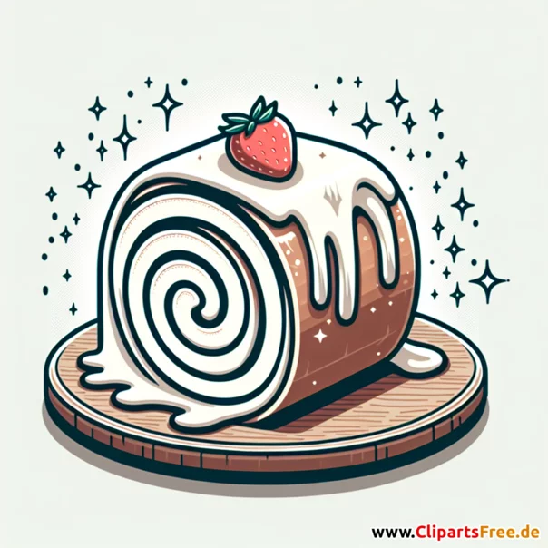 Biskuitrolle Clipart - Bilder zum Thema Backwaren