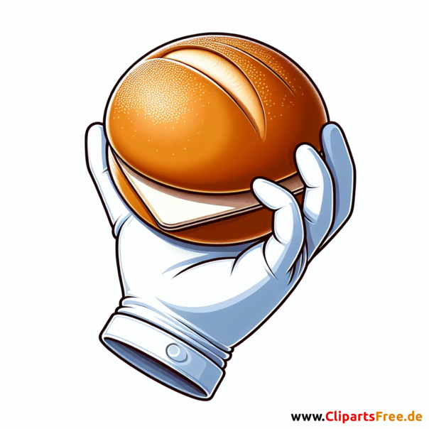 Brötchen für Burger Clipart - Bilder zum Thema Backwaren