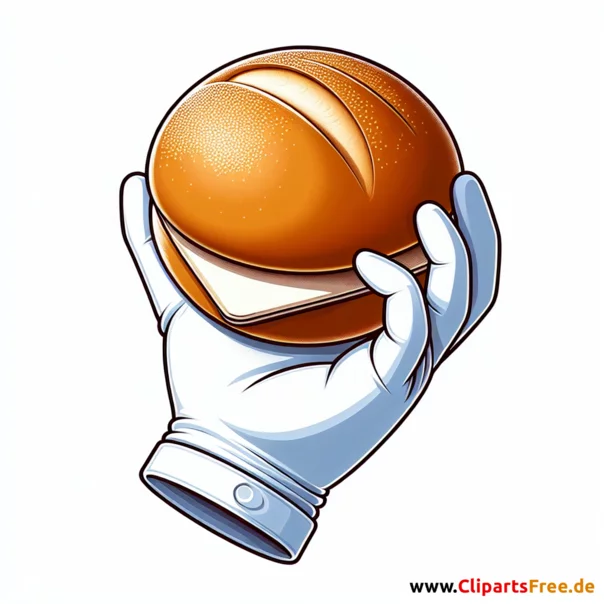 Brötchen für Burger Clipart - Bilder zum Thema Backwaren