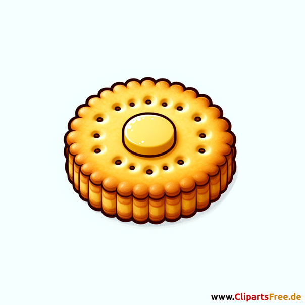 Butterkeks Clipart - Bilder zum Thema Backwaren