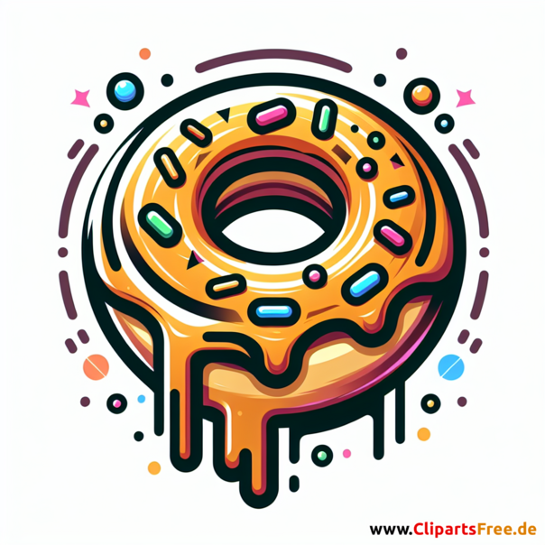 Donat Clip Art - Bilder zum Thema Backwaren