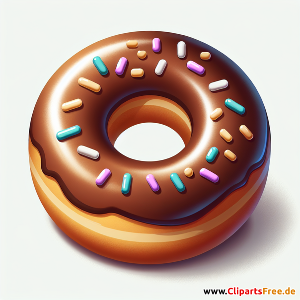 Donut Clipart - Bilder zum Thema Backwaren