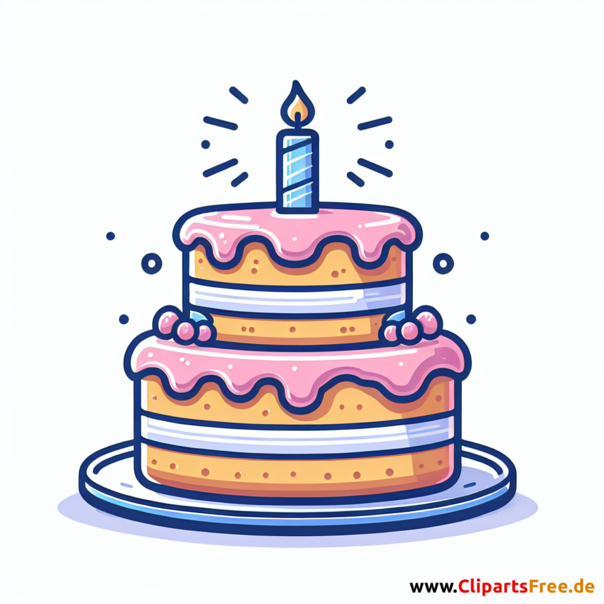 Kuchen Clipart - Bilder zum Thema Backwaren