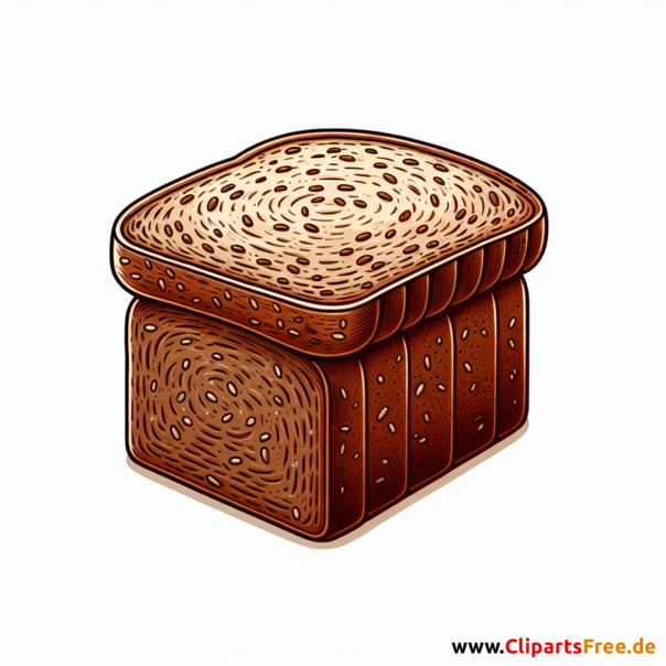 Pumpernickel Clipart - Bilder zum Thema Backwaren