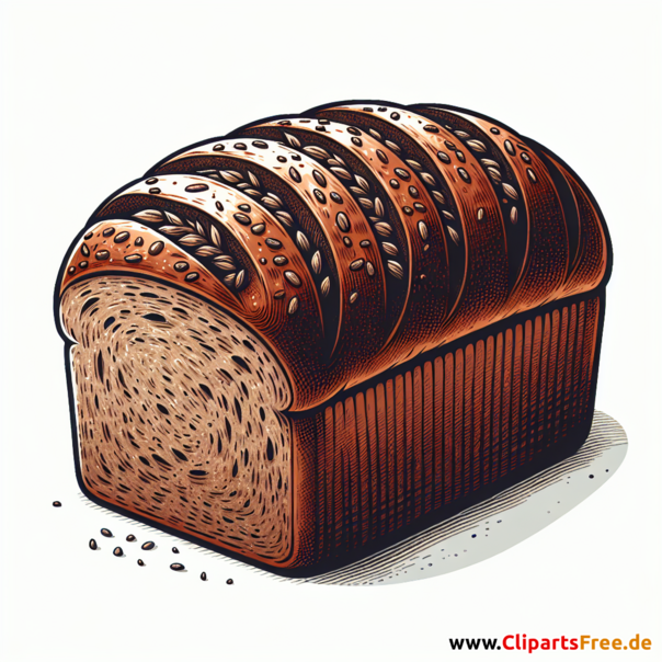 Roggenbrot Clipart - Bilder zum Thema Backwaren