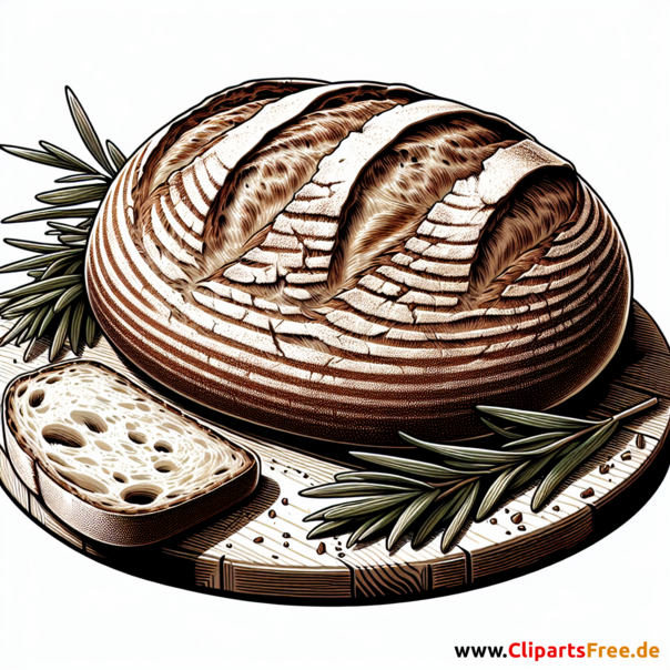 Sauerteigbrot Clipart - Bilder zum Thema Backwaren