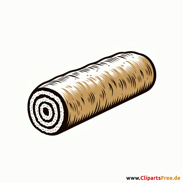 Schokorolle Clipart - Bilder zum Thema Backwaren