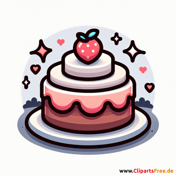 Torte Clip Art - Bilder zum Thema Backwaren
