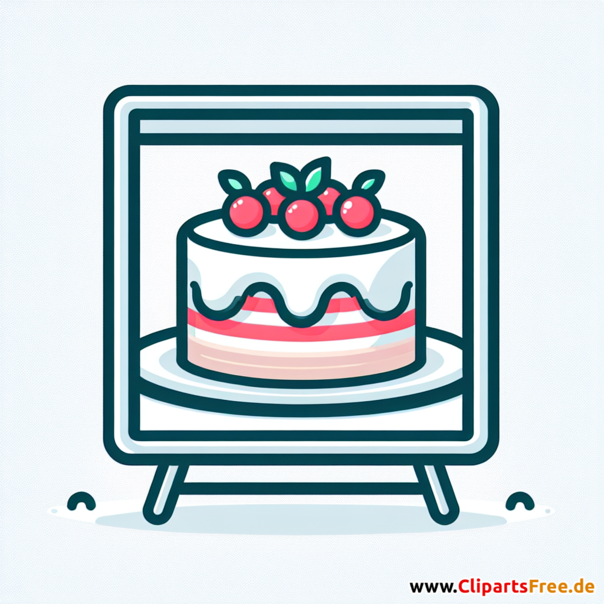 Torte Clipart - Bilder zum Thema Backwaren