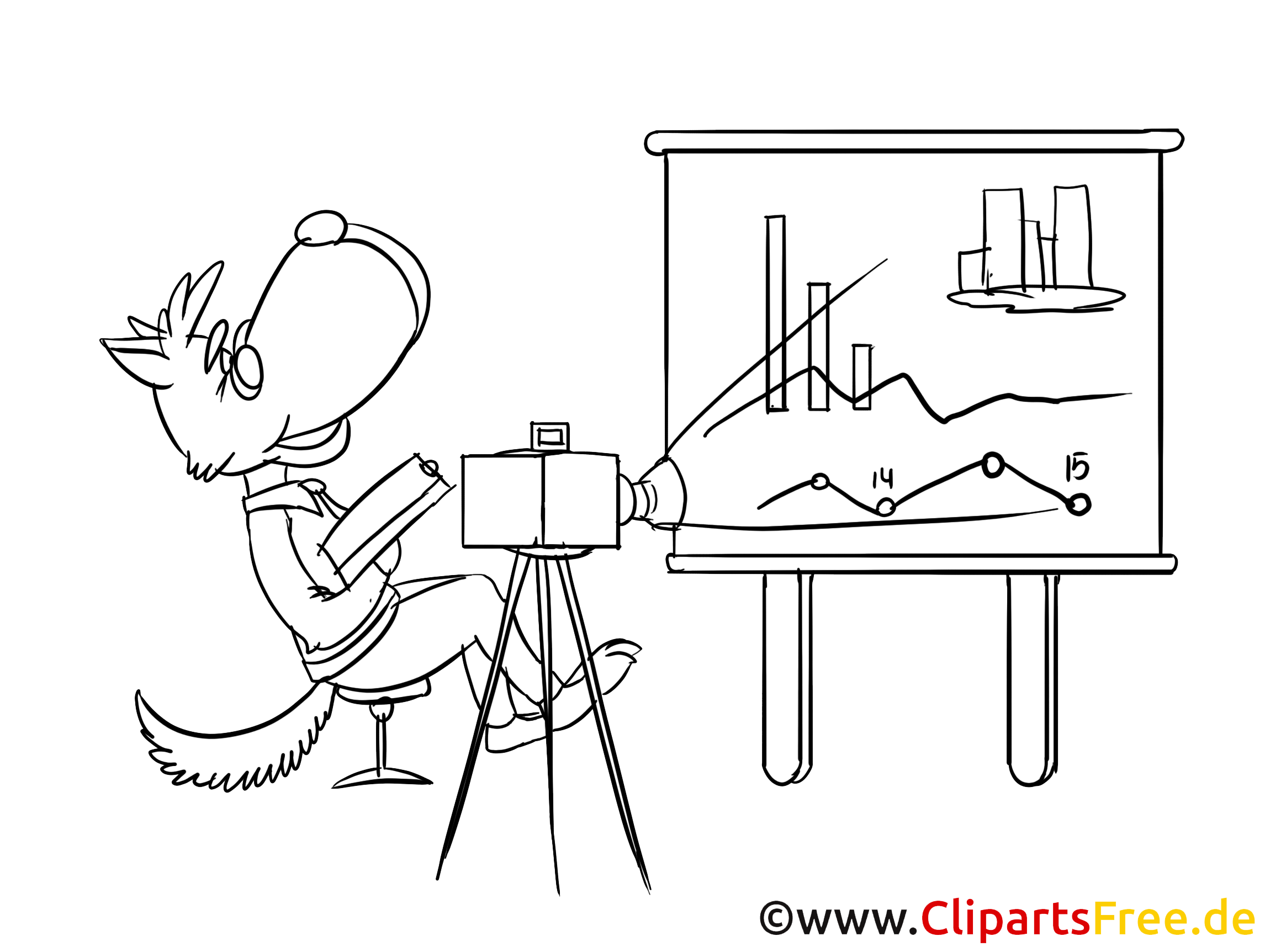 Strategie Workshop Clipart, Bild, Zeichnung, Cartoon