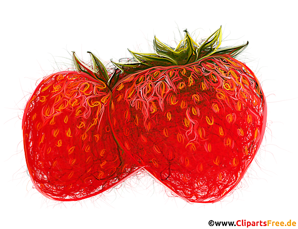 Rote Erdbeeren auf dem weißen Hintergrund PNG Bild