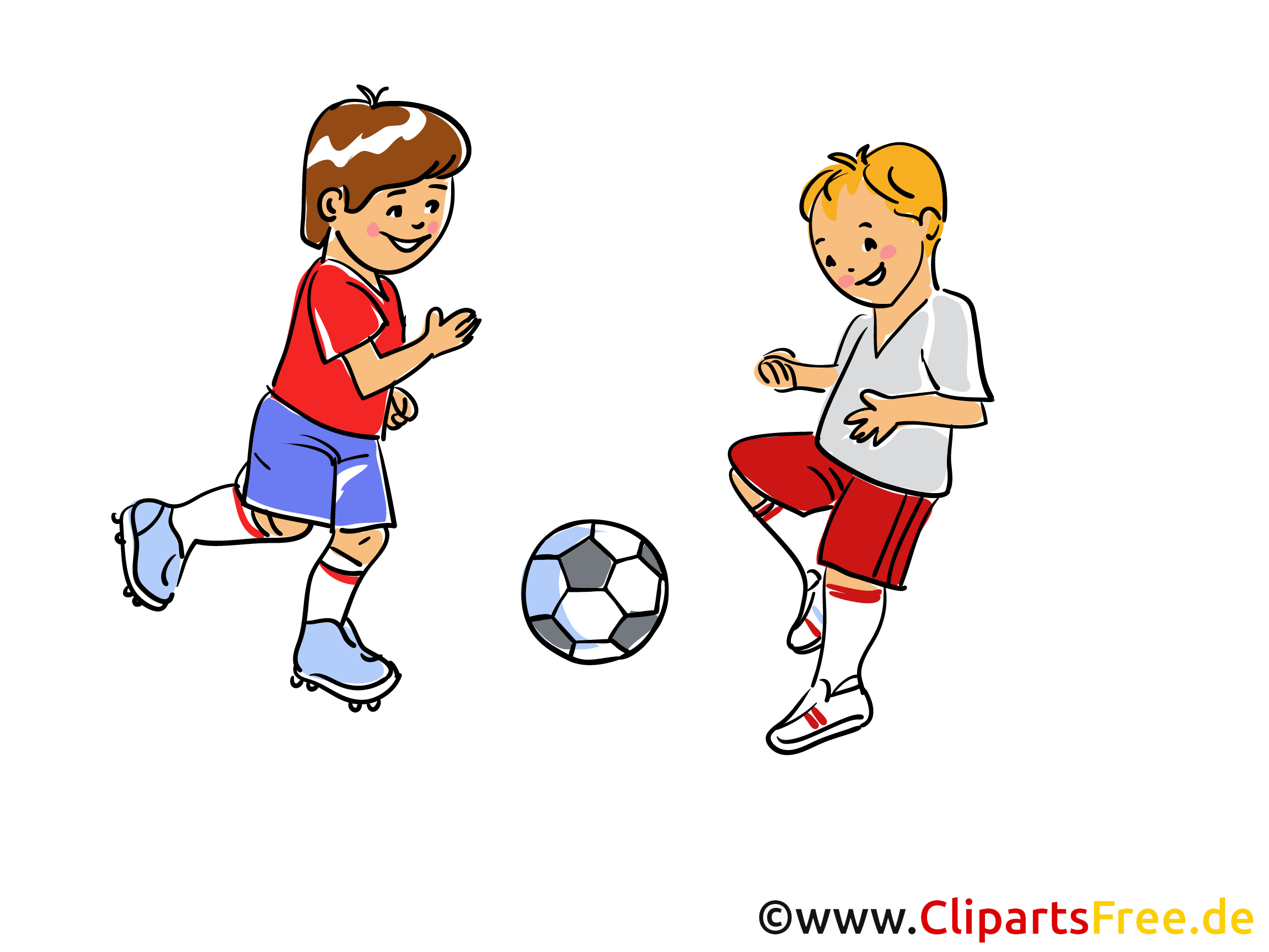 Clipart Fussball Spielen