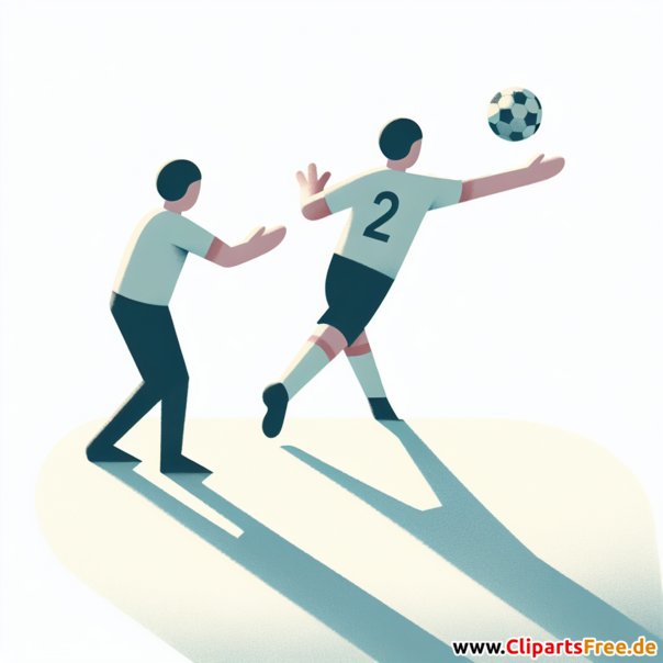 Einwurf im Fußball Clipart - Bilder zum Thema Fußball