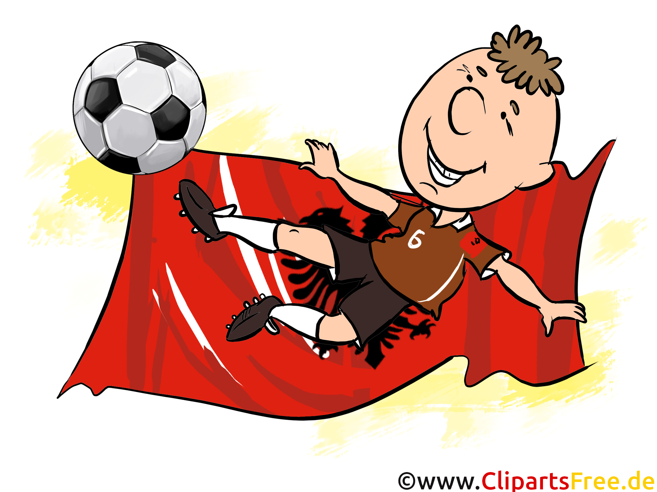 Clip Art Fussball Albanien
