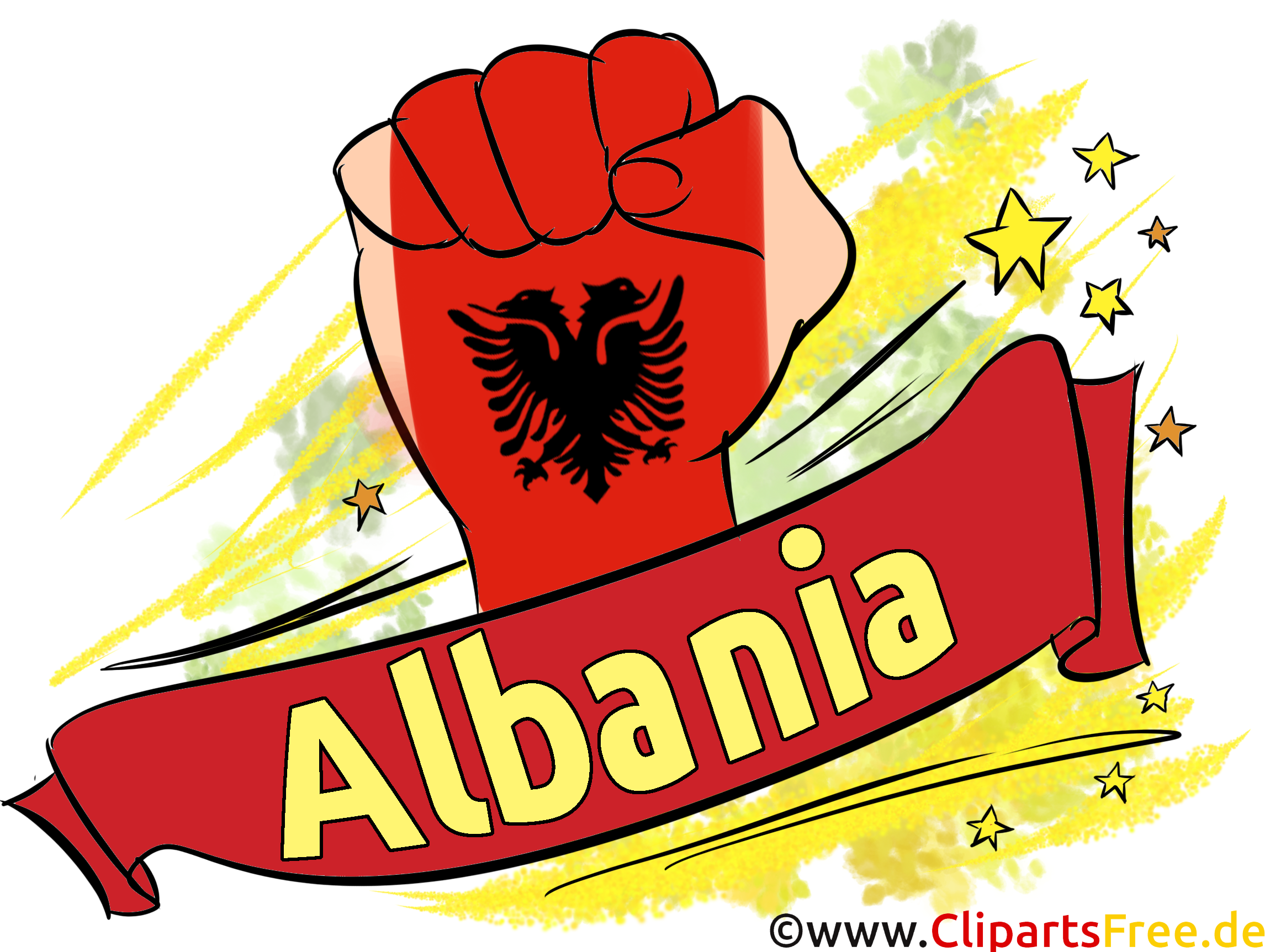 Faust Clipart Albanien Sport
