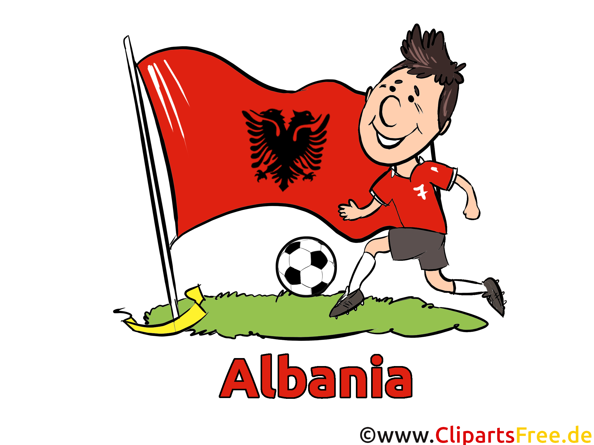 Fussball Weltmeisterschaft  Bilder Albanien