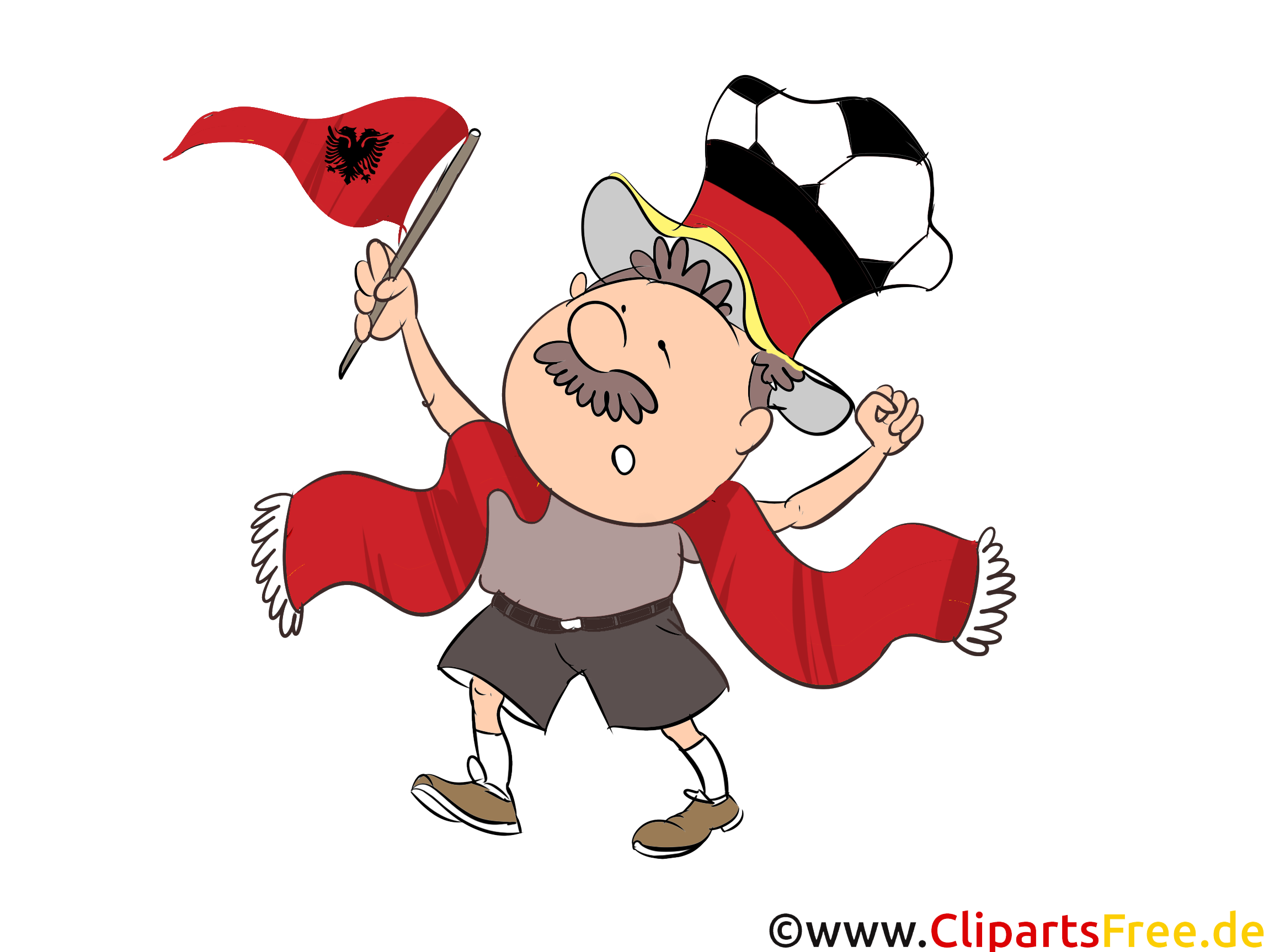 Fussball WM und EM Cartoon Bilder