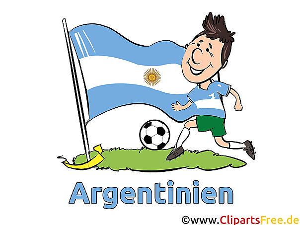 Argentina Soccer Player - Sport Cliparts