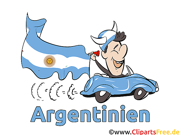 Argentinien Sportfan - Sport Cliparts