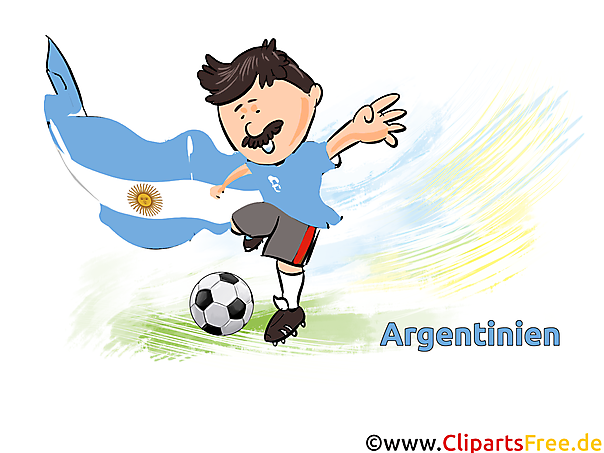 Argentinischer Fussballspieler - Sport Cliparts
