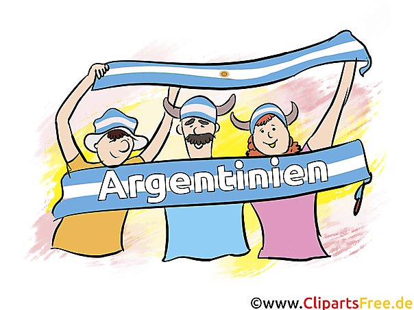Sport fans from Argentina - Sport Cliparts