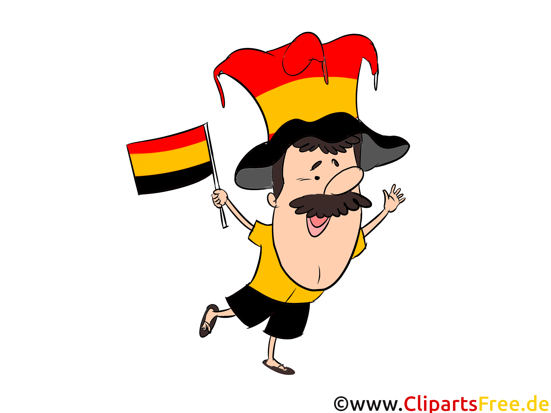 Fussball Clipart-Illustration Belgien