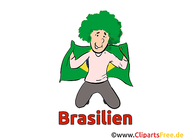Bilder der brasilianischer Fans bei der Fussballweltmeisterschaft