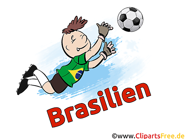 Brasilianischer Torwart Sport Clip Art Bild