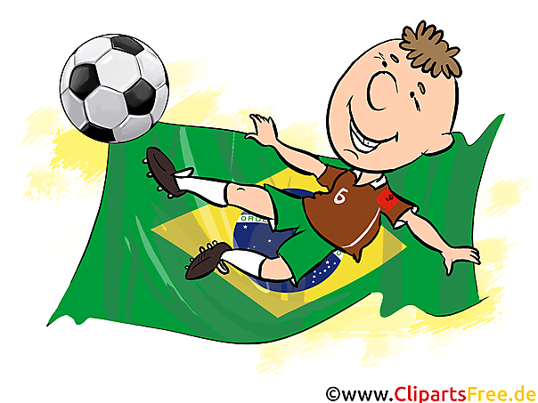 Brazil Football Player - Sport Clip Art Images
