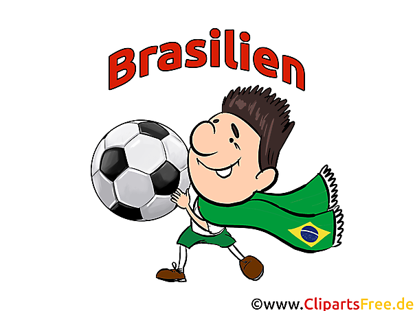 Brazilian Soccer Player - Sport Clip Art Images