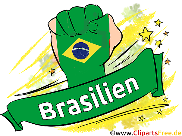 Faust Brasilien Sport Clip Art Bild