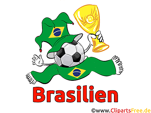 Fussball-Pokal Brasilien - Sport Clip Art Bilder
