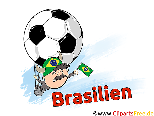 Fussball Brasilien - Sport Clip Art Bilder