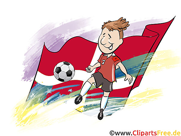 Clipart Fußball Dänemark