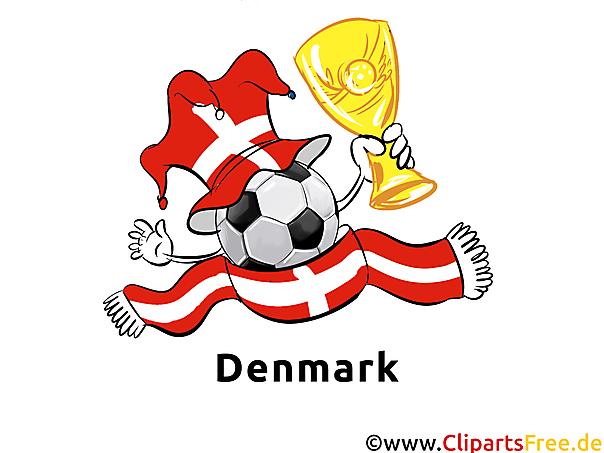 Sporttrophäe Pokal - Dänemark Illustrationen