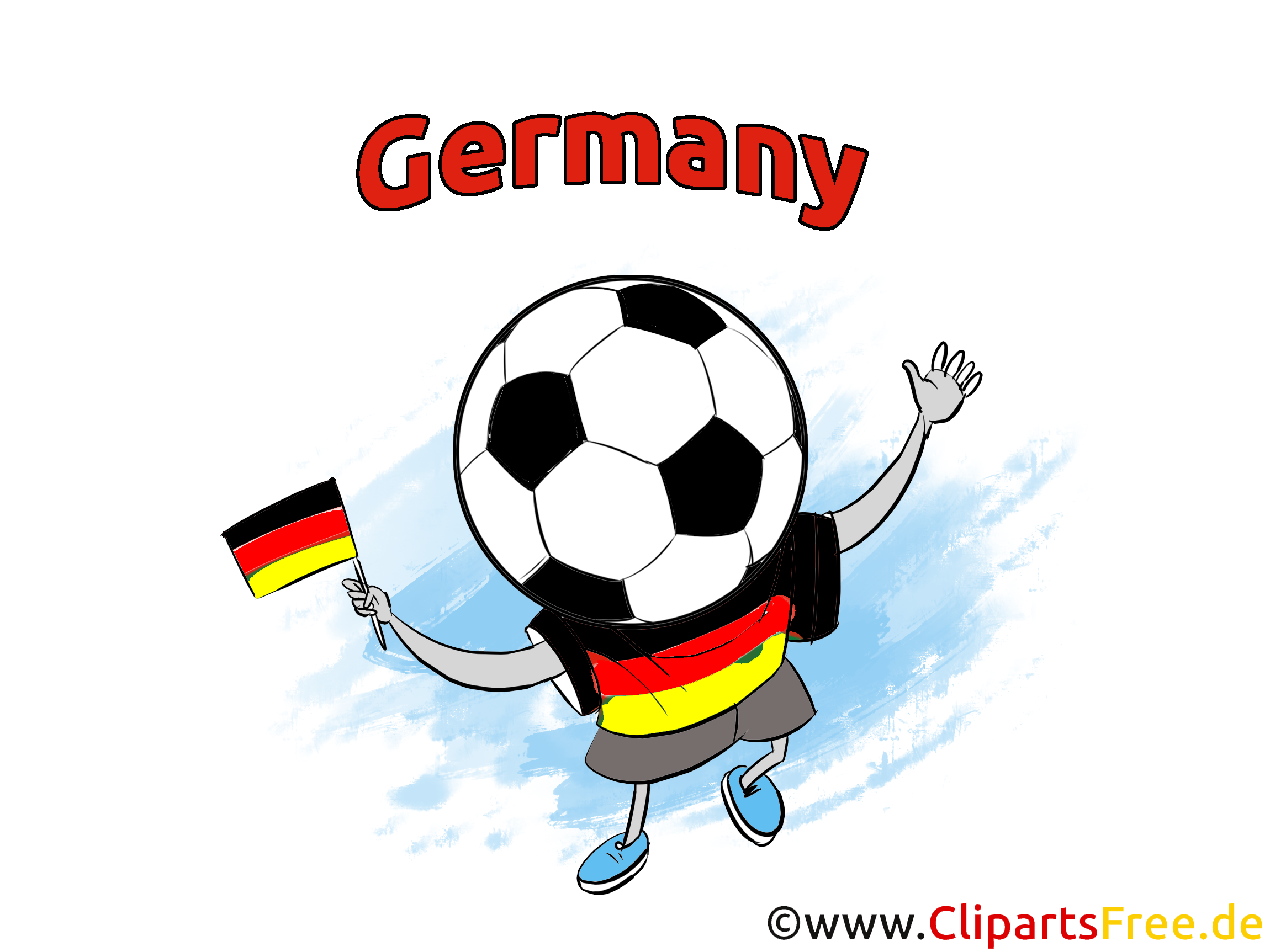 Ball Fussball EM WM Meisterschaft Clipart, Bild, Grafik