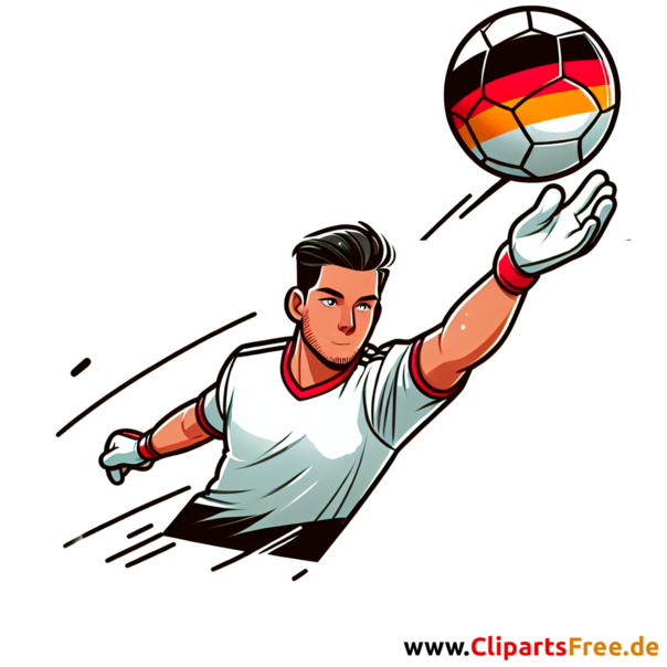 Deutscher Torwart Clipart - kostenlose Fußballbilder