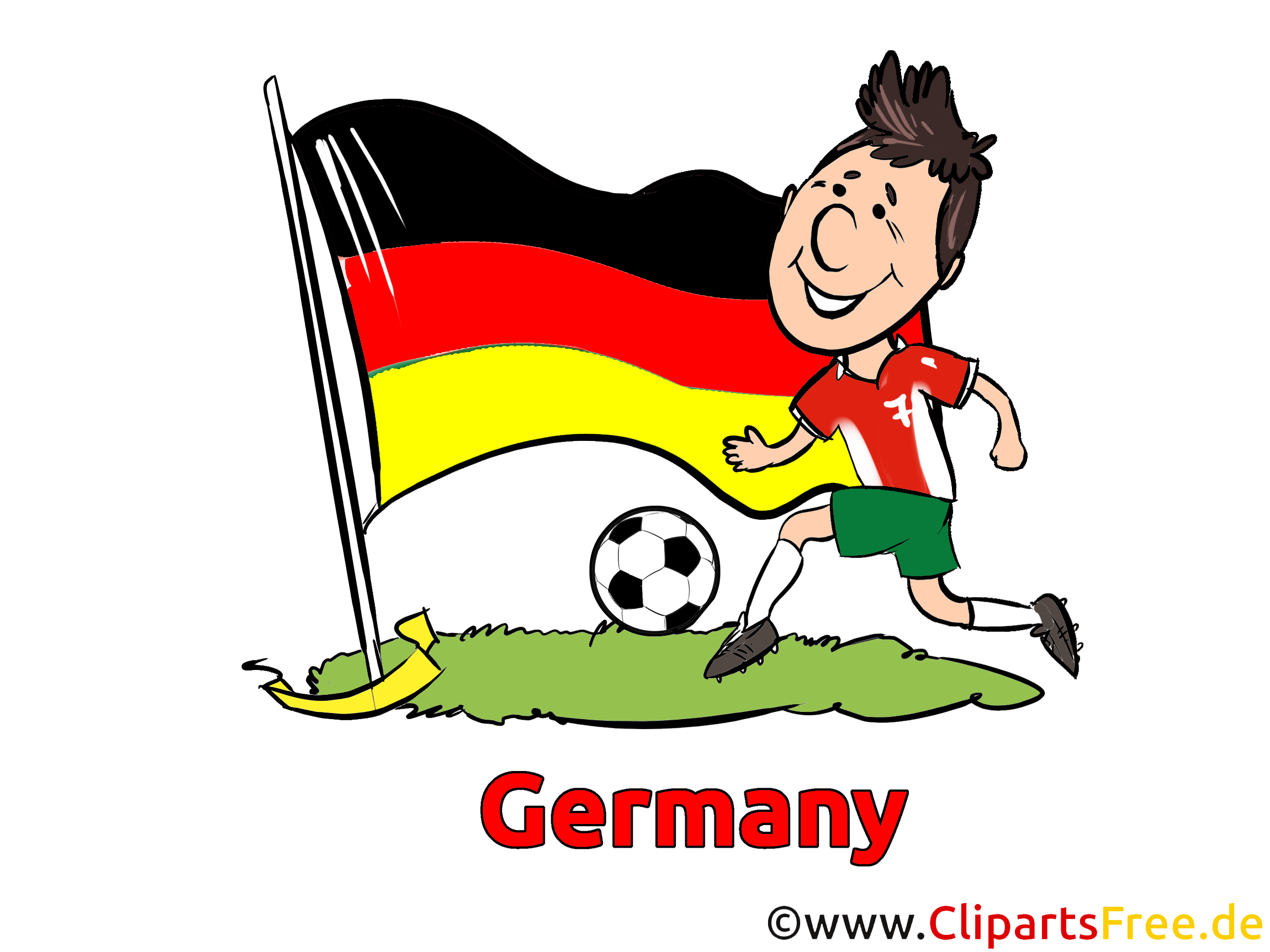 Germany Football Clip Art Image