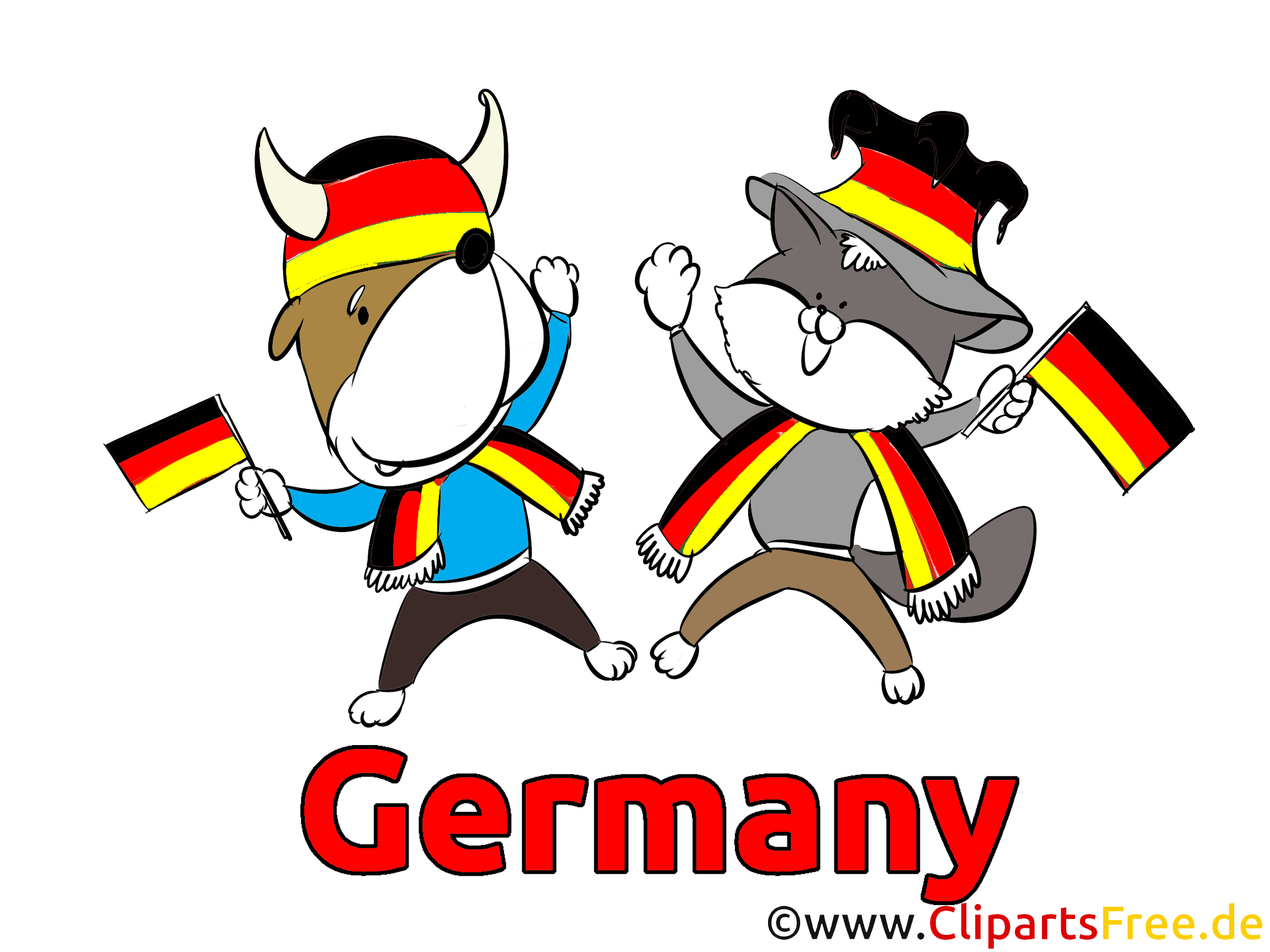 Sportfans, Sportzuschauer Clipart